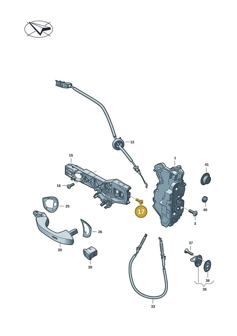 WHT009561 — Volkswagen Passat Estate (2023-2025) diagram 3j0837000, position 17