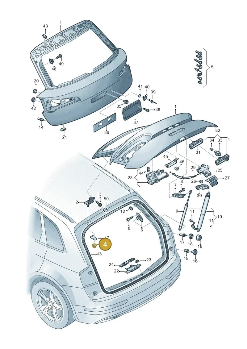 WHT009581 — Audi Q5 (2016-2025) diagram 896827000, position 4
