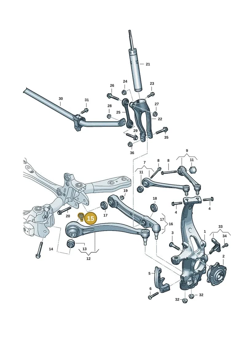 WHT009767 — Audi Q6 e-tron (2023-2025) diagram f5s407000, position 15