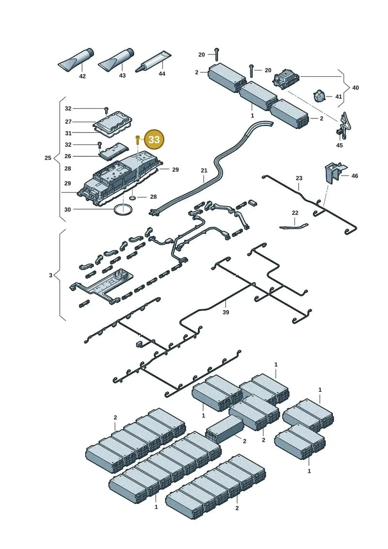 WHT009770 — Audi RS e-tron GT (2020-2025) diagram 4j1915540, position 33