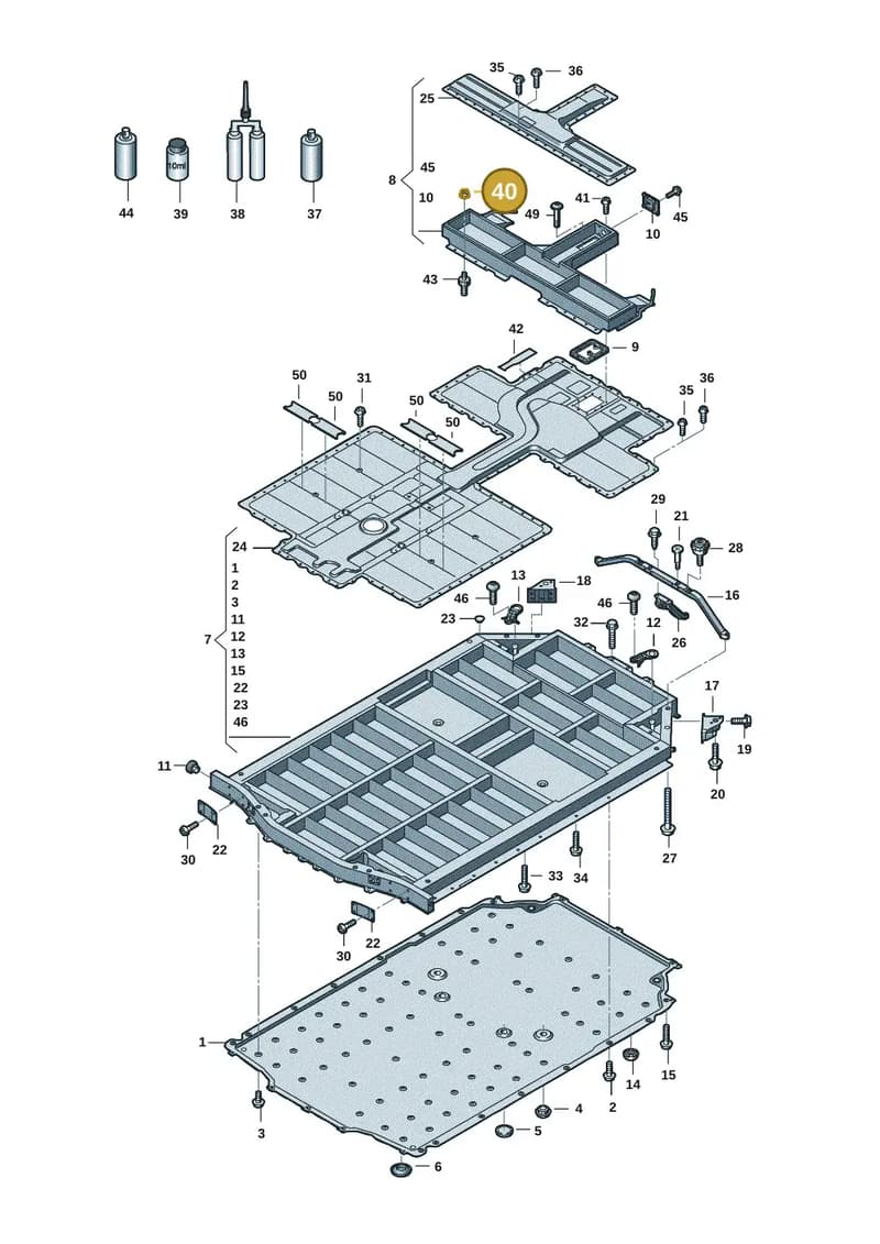 WHT009948 — Audi RS e-tron GT (2020-2025) diagram 4j1915520, position 40