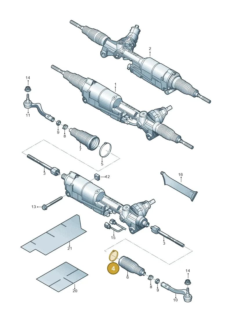 WHT009959 — Audi Q6 e-tron (2023-2025) diagram 771423000, position 4