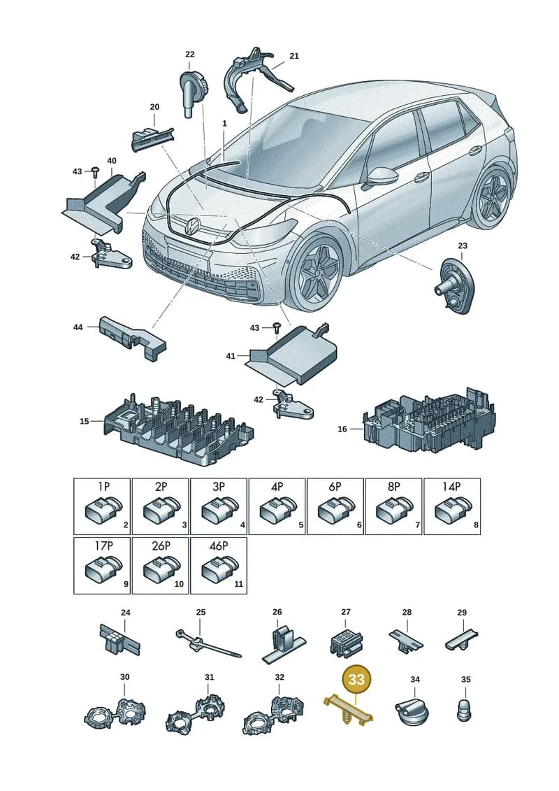 WHT010031 — Volkswagen ID.3 (2019-2025) diagram 10a971080, position 33