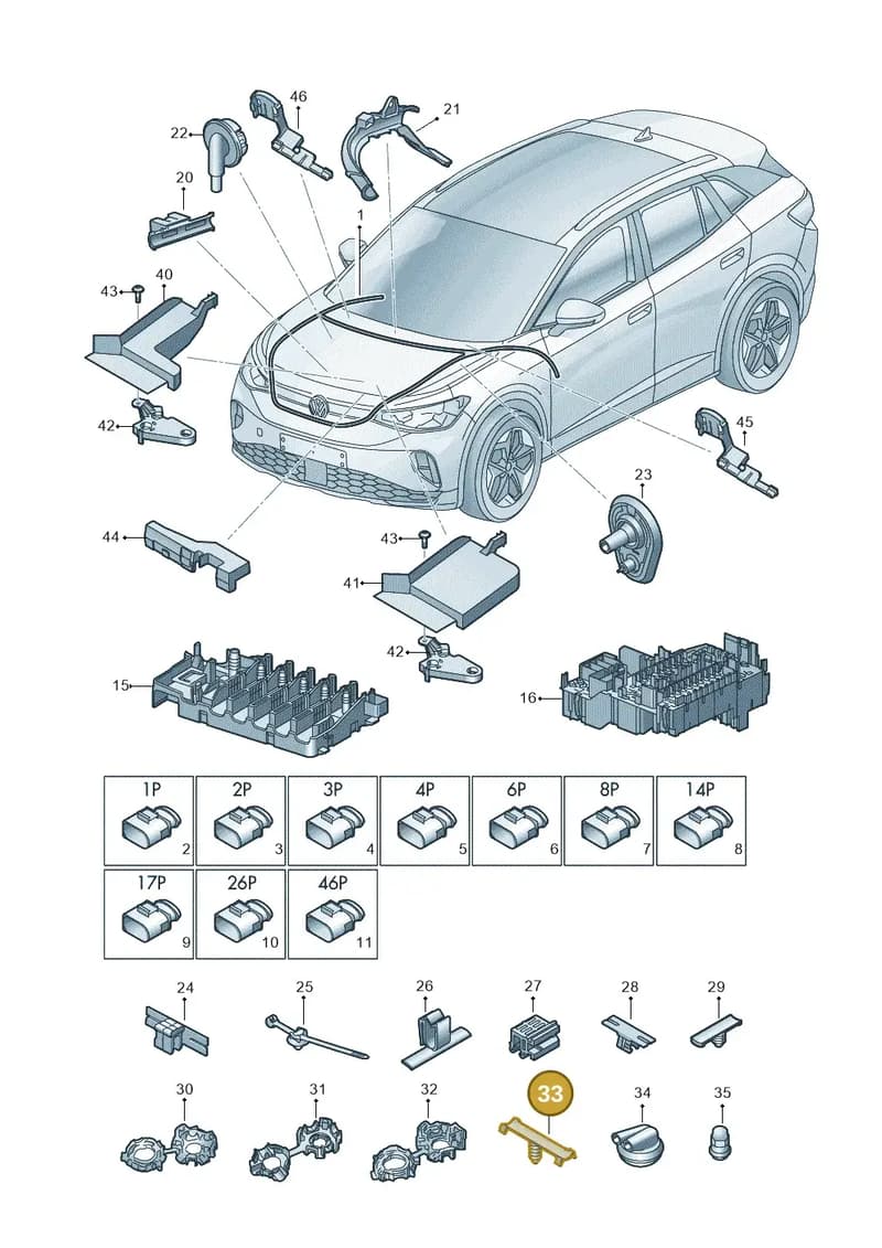 WHT010031 — Volkswagen ID.4 (2020-2025) diagram 11a971080, position 33
