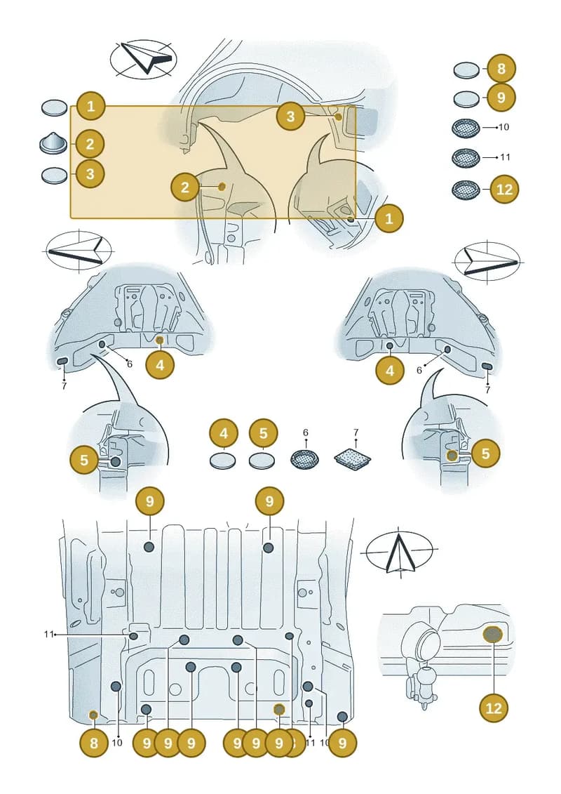 WHT010041 — Audi Q6 e-tron (2023-2025) diagram f5s803035, position 1+2+3+4+5+8+9+12