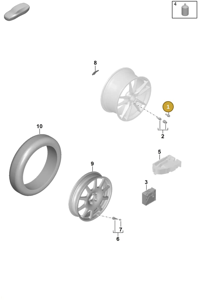 WHT010066 — Porsche Panamera (2023-2025) diagram p62601030, position 1