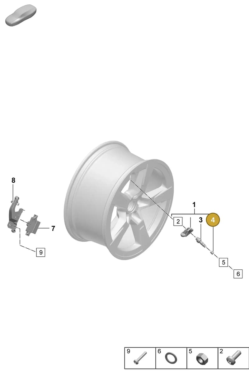 WHT010175 — Porsche Macan (2024-2024) diagram p61601500, position 4