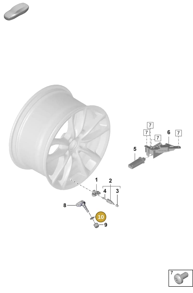 WHT010176 — Porsche Panamera (2020-2023) diagram p58601050, position 10
