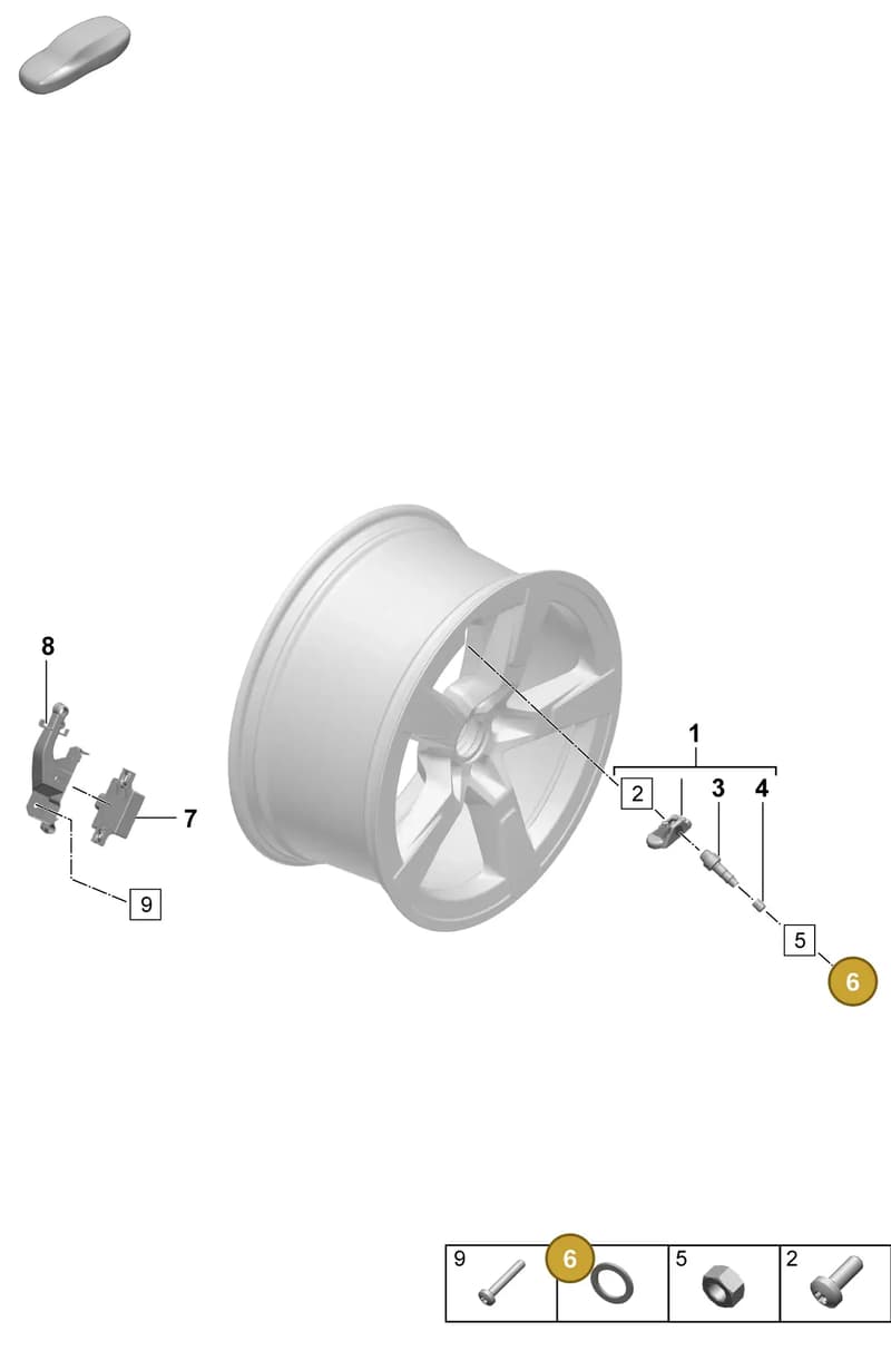 WHT010179 — Porsche Macan (2024-2024) diagram p61601500, position 6