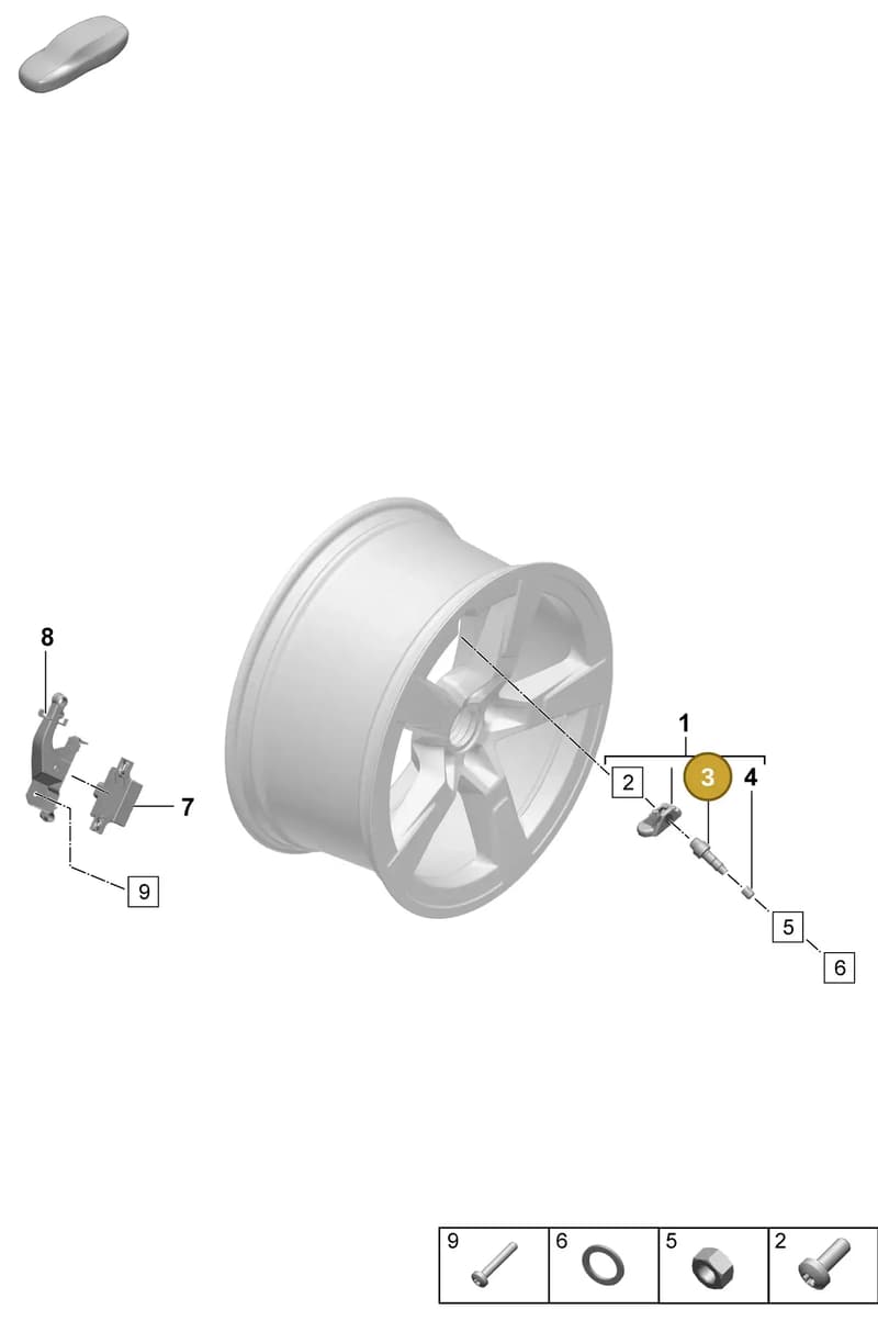 WHT010183 — Porsche Macan (2024-2024) diagram p61601500, position 3