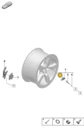 WHT010188 Volkswagen Metal Valve