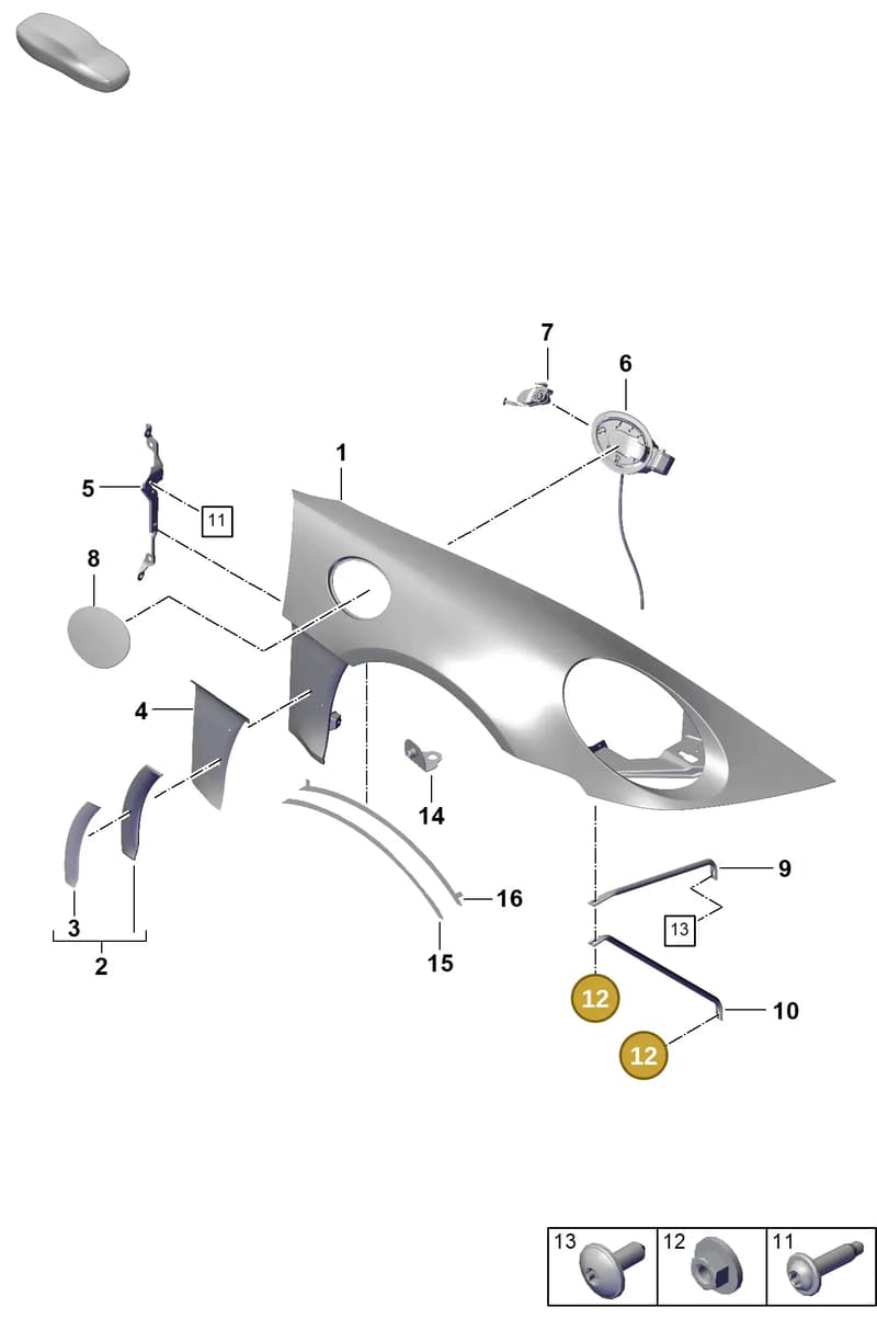 WHT010310 — Porsche 911 (2021-2022) diagram p59801420, position 12