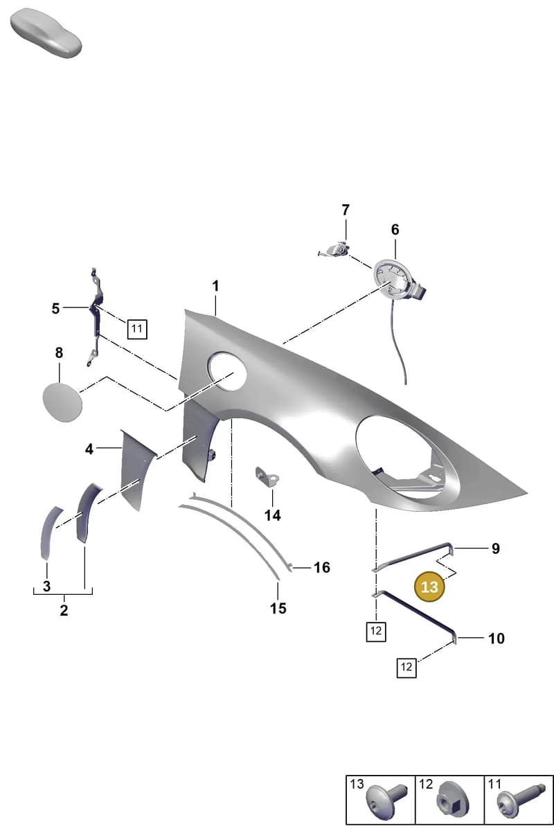 WHT010317 — Porsche 911 (2021-2022) diagram p59801420, position 13