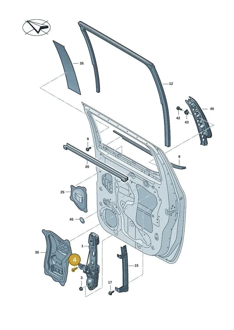 WHT010441 — Volkswagen Amarok (2022-2025) diagram 2hb839500, position 4