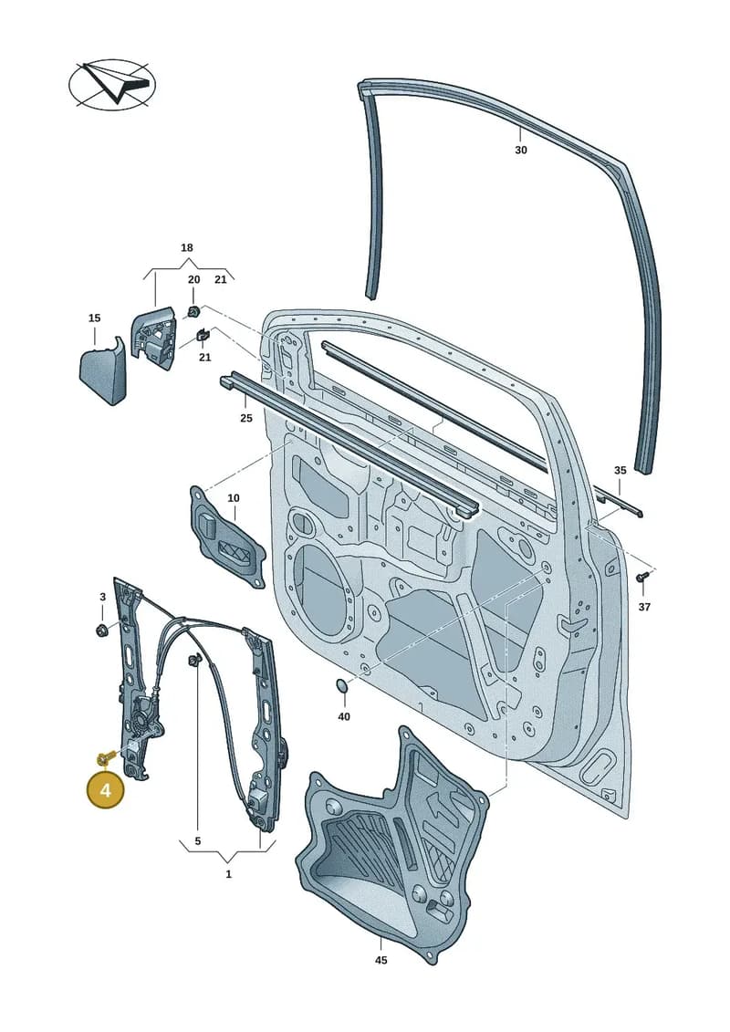 WHT010441 — Volkswagen Amarok (2022-2025) diagram 2hb837500, position 4