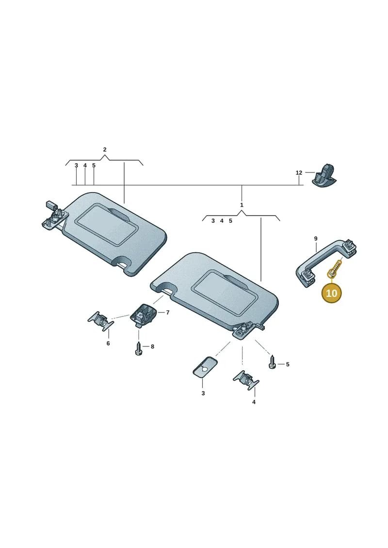 WHT010452 — Volkswagen Amarok (2022-2025) diagram 2hb857500, position 10