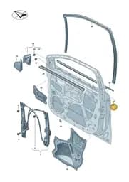 WHT010471 Volkswagen Fillister Head Bolt