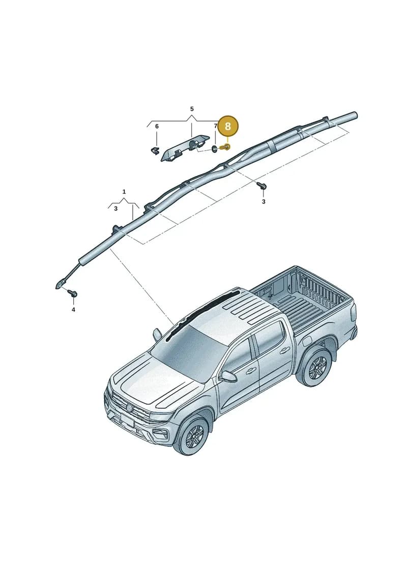 WHT010983 — Volkswagen Amarok (2022-2025) diagram 2hb880200, position 8
