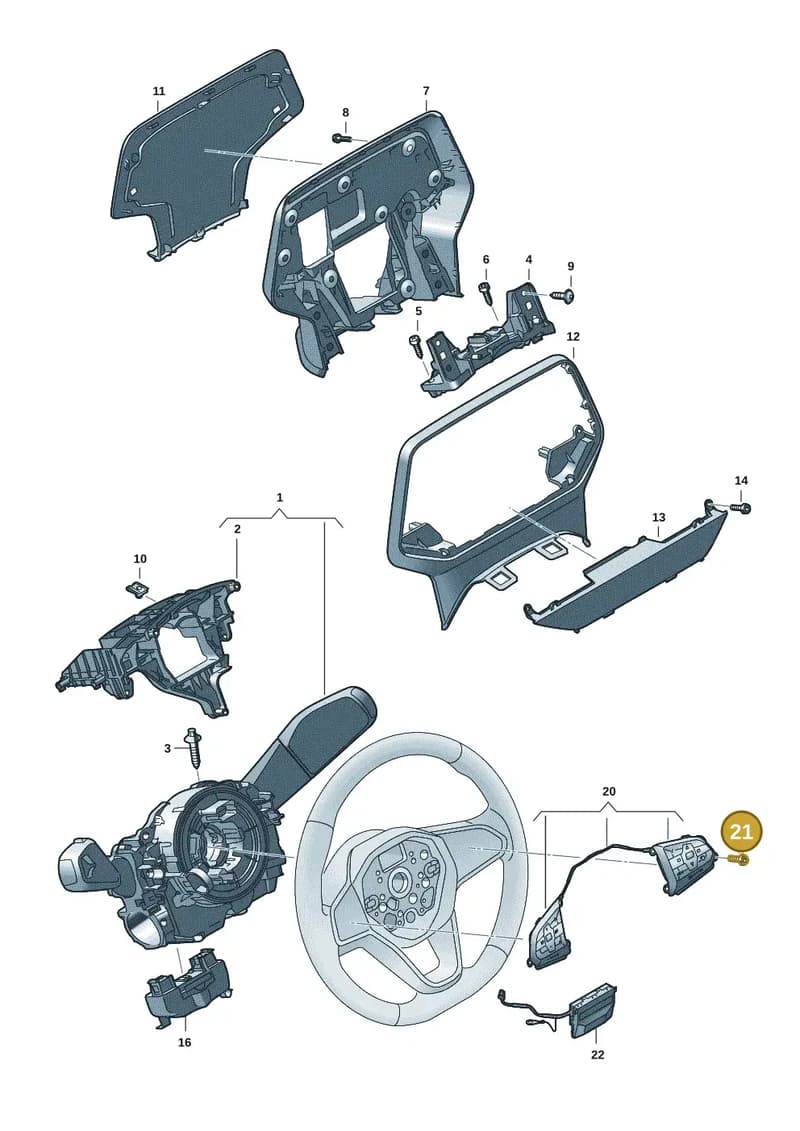 WHT011131 — Volkswagen ID. Buzz (2022-2025) diagram 15a953500, position 21