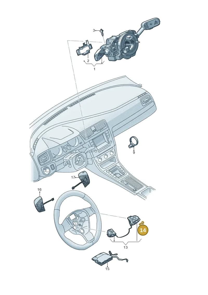 WHT011131 — Volkswagen Arteon (2017-2025) diagram 793953510, position 14