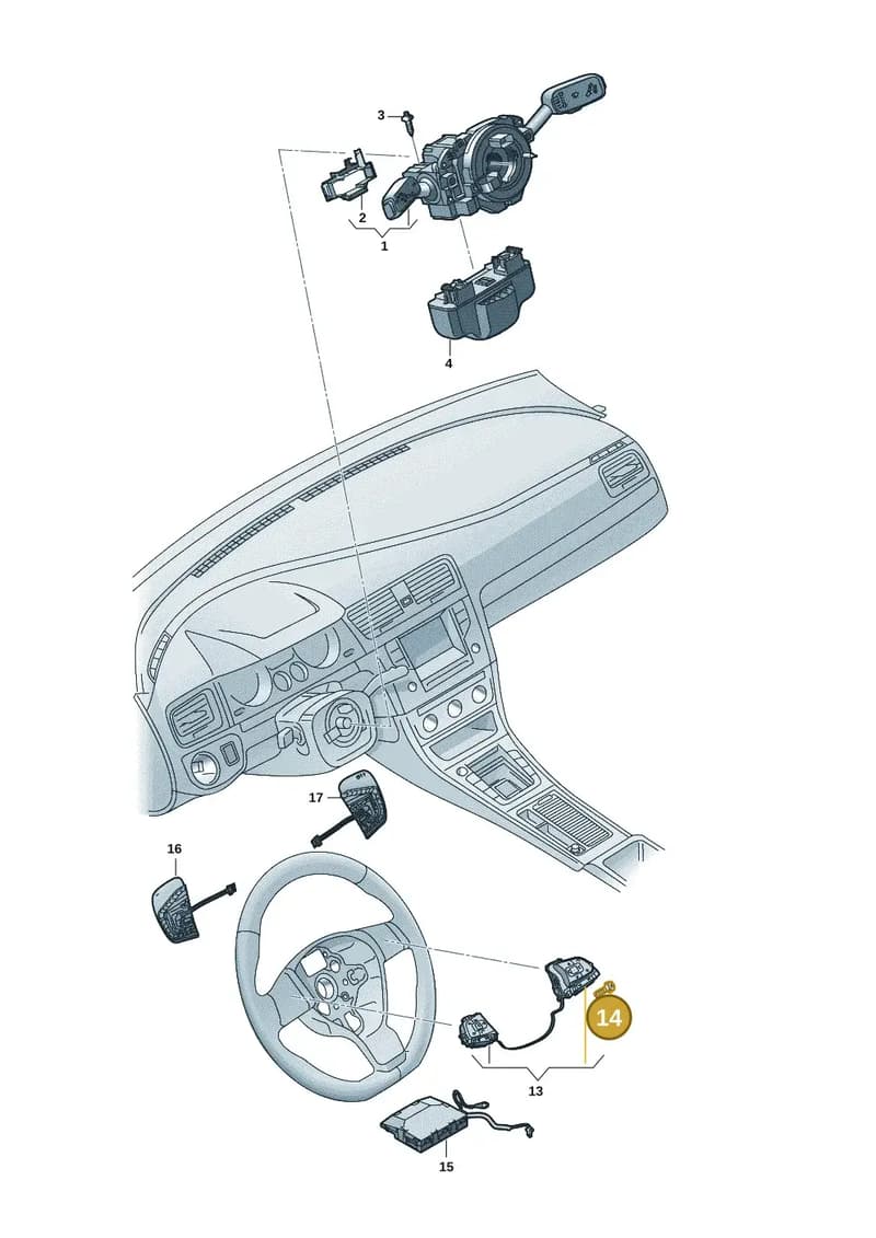 WHT011131 — Volkswagen Multivan (2021-2025) diagram 7t0953500, position 14