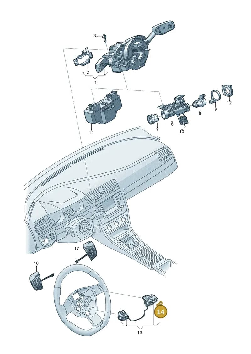 WHT011131 — Volkswagen Caddy Maxi (2020-2025) diagram 813095351, position 14