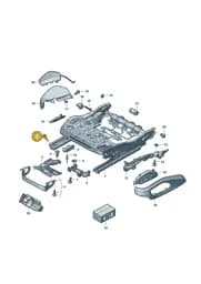 WHT011175 Volkswagen Screw with Interior Serrations