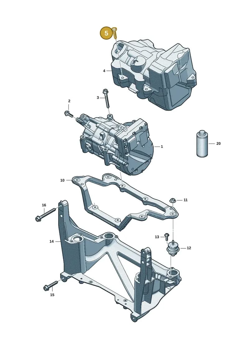 WHT011206 — Audi Q6 e-tron (2023-2025) diagram f5s260300, position 5