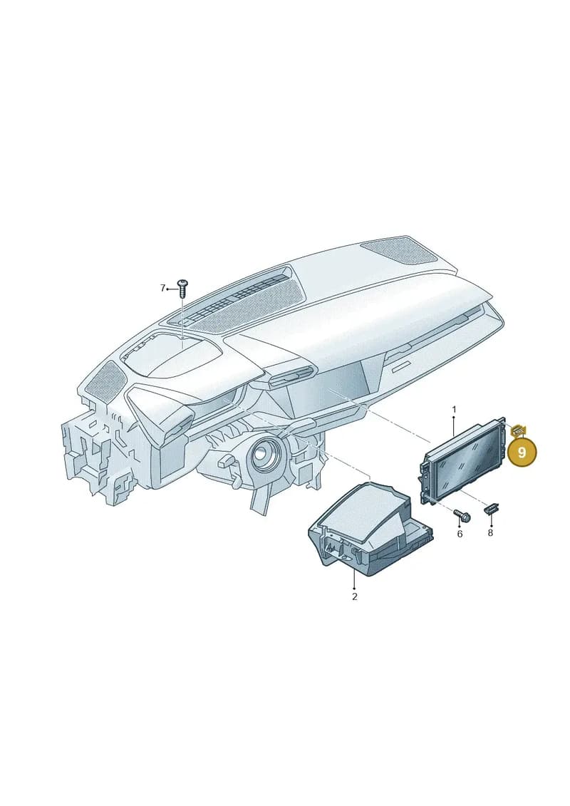 WHT011344 — Audi A3 Sportback (2019-2025) diagram 596919000, position 9