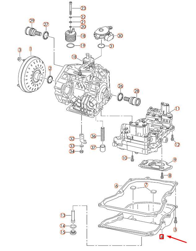 09M321361A Audi Transmission Oil Sump | WW Spares Genuine OEM ...