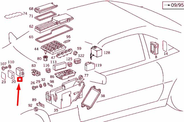 A1295400350 Mercedes-Benz Triple Fuse Box | Electrical Protection | WW ...