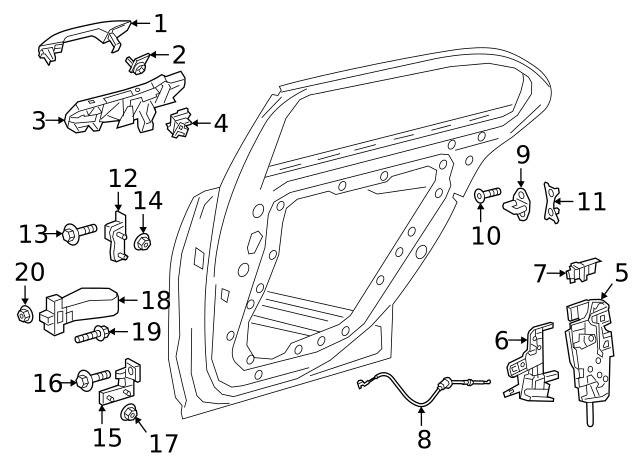 A1777302402 Mercedes-Benz Rear Door Hinge | Right | WW Spares