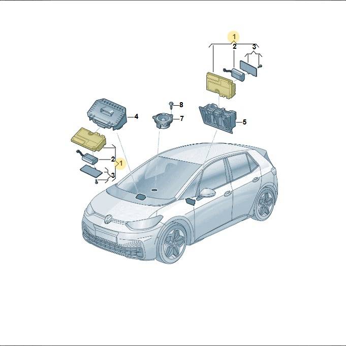 10A035284F Volkswagen Online Services Control Unit | Genuine OEM | WW ...